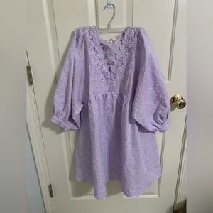 Babydoll lilac mini dress